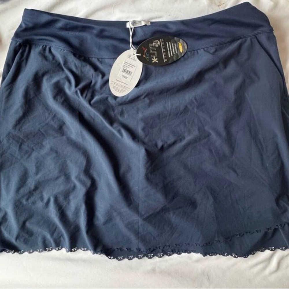Lands End Plus Size 16W Ultra High Waisted Swim Skirt UPF 50 Cruise Beach Modest